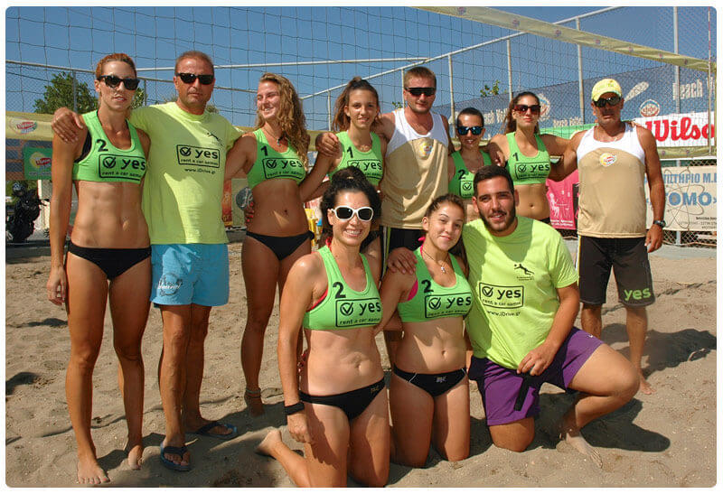yes sponsoring beach volley girls